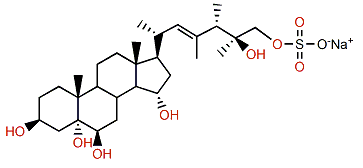 (22E,24S,25S)-23-Methyl-5a-ergost-22-en-3b,5,6b,15a,25,26-hexol 26-sulfate